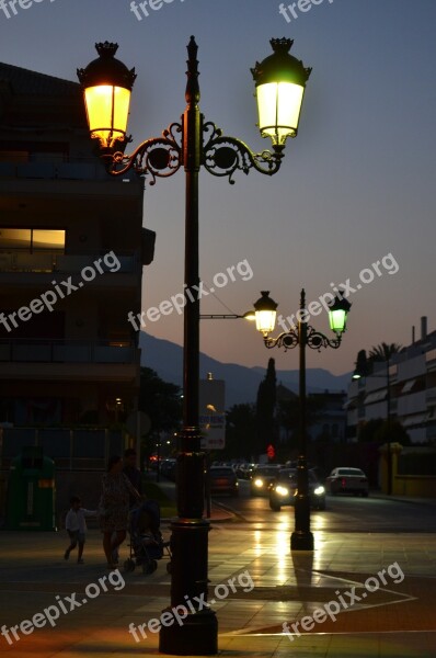 Lantern Evening Light Night Abendstimmung