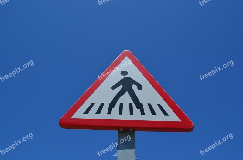 Shield Pedestrian Traffic Sign Street Sign Crosswalk