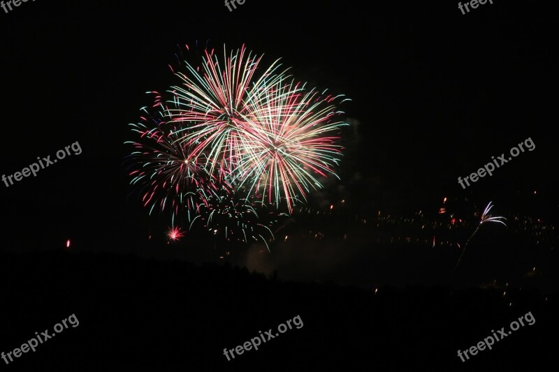 Fireworks Night Light Hell Explosion