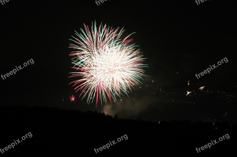 Fireworks Night Light Hell Explosion