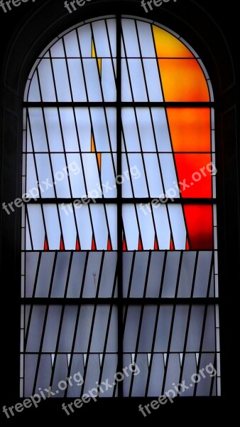 Fixed Erg Las Church Window Colorful Church Glass Window