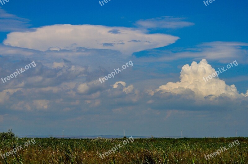 Landscape Sky Clouds Nature Blue