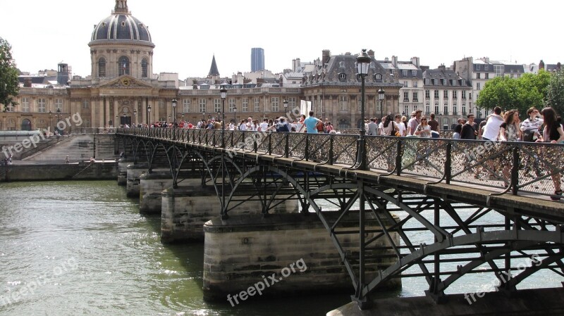 Bridge Paris Padlock Pont Des Arts Love