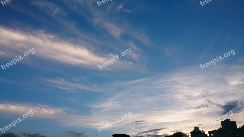 Clouds Blue Sky Hongkong Free Photos