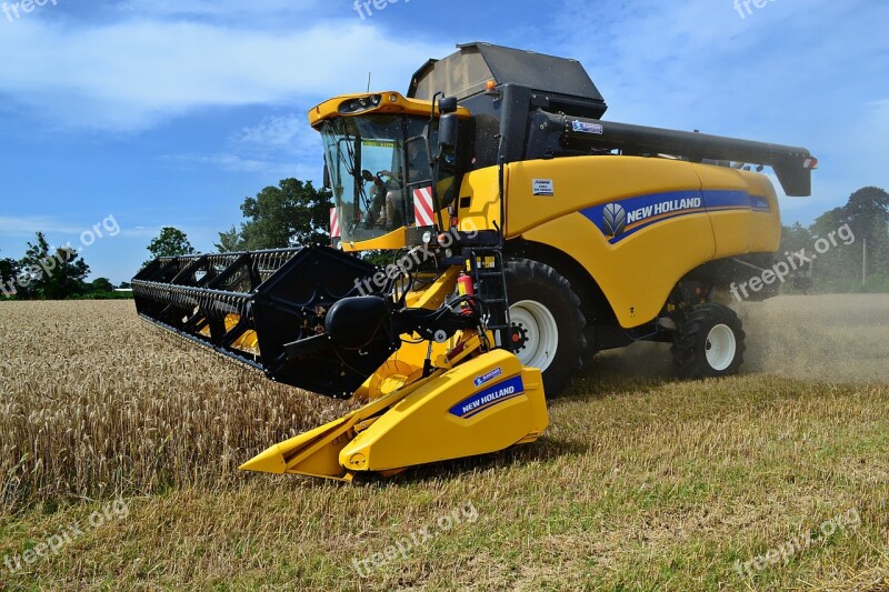 Harvester Wheat Harvest Free Photos