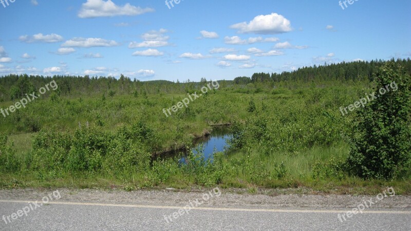 North Karelia Landscape Summer Open Nature