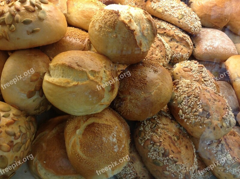 Roll Weizenbroetchen Bakery Breakfast Small Cakes