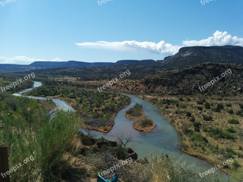 New Mexico River Chama River Converge Diverge