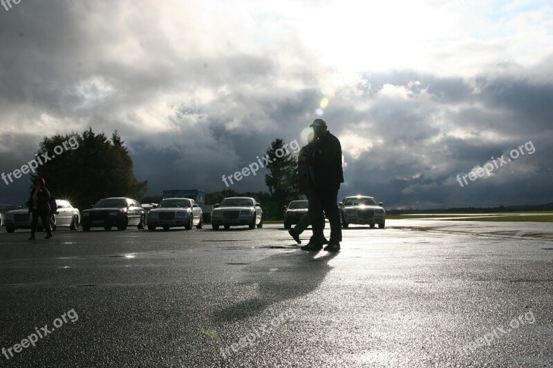 Road Parking Rain Human Auto