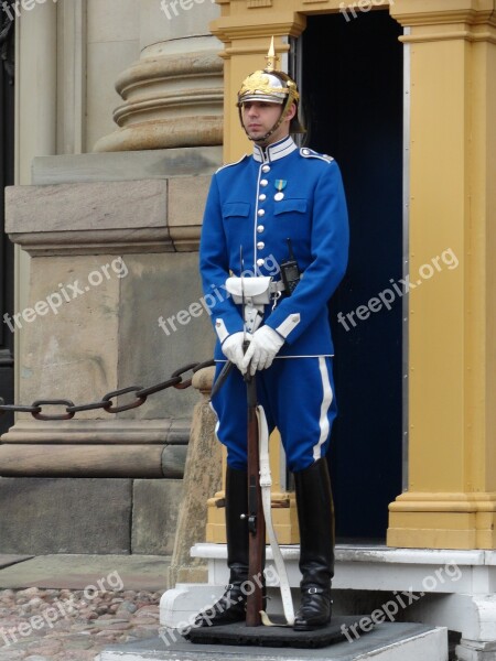 Sweden Guard Man Person Uniform