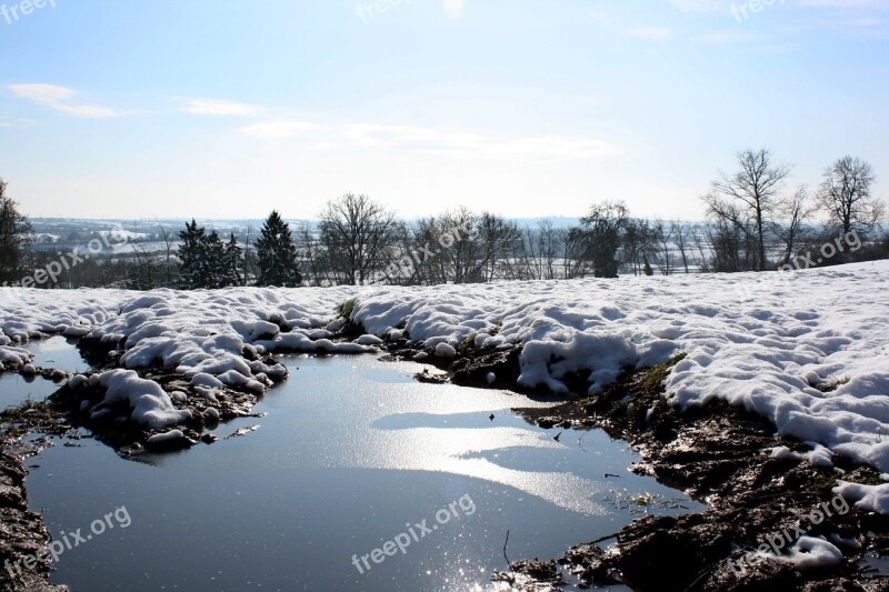 Snow Winter Landscape Cold Snowy