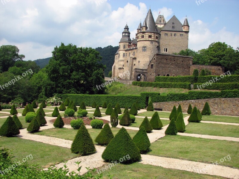 Castle Bürresheim Garden Eifel Free Photos