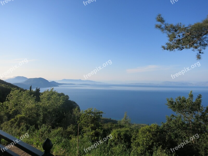 Corfu Greece Blue Sky Free Photos