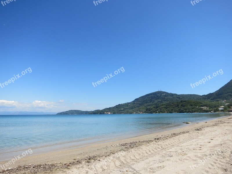 Corfu Griechemland Blue Sky Sea