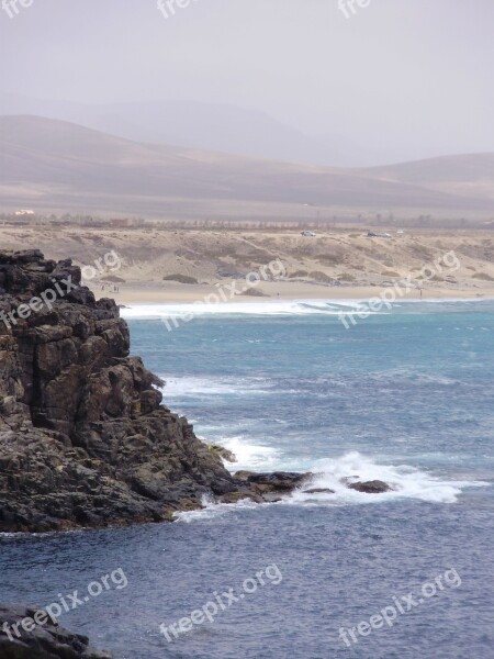 Fuerteventura Spain El Cotillo Scenery Calm