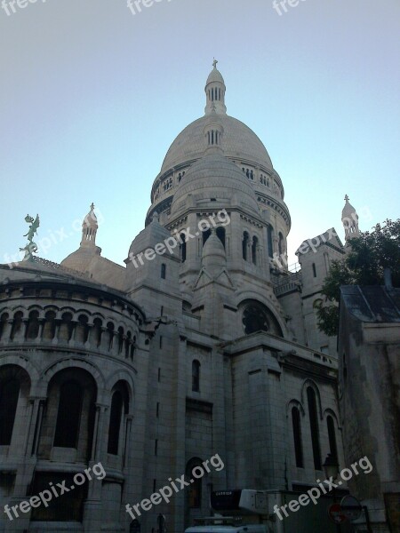 Paris Sacré Cœur France Montmartre Building