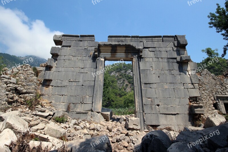 Temple Olympos Antalya Free Photos