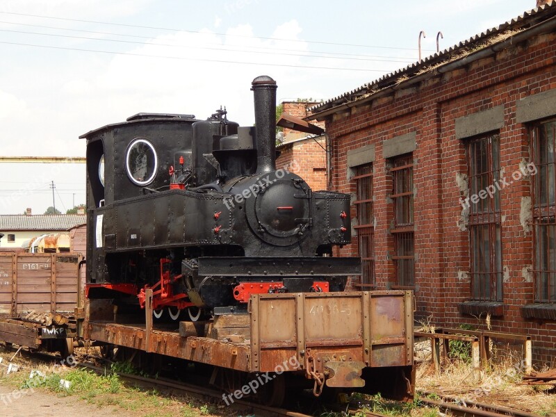 Narrow-gauge Railway Train Wagons Locomotive Rails