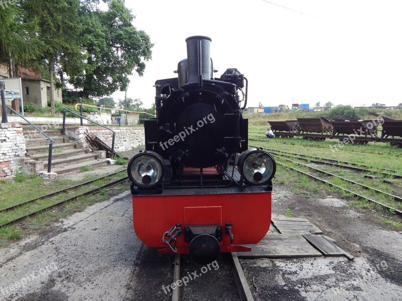 Narrow-gauge Railway Train Wagons Locomotive Rails