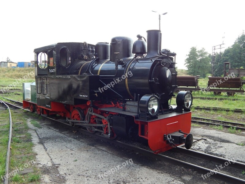 Narrow-gauge Railway Train Wagons Locomotive Rails