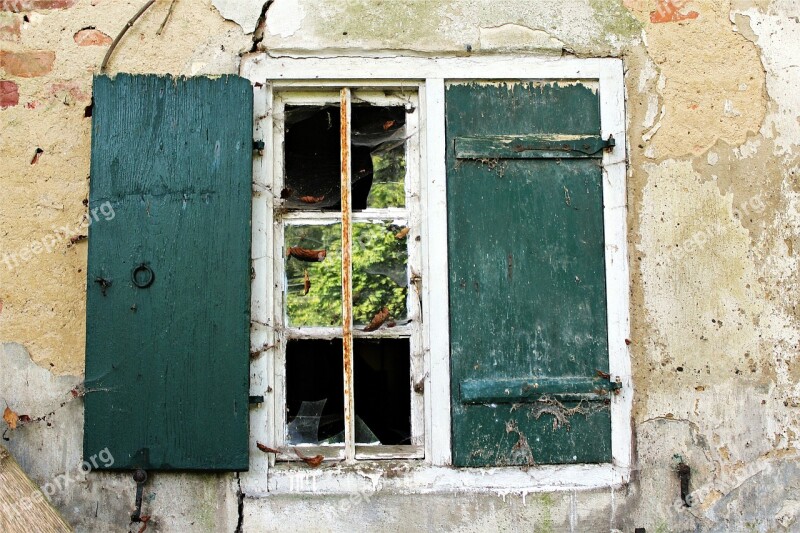 Window Abandoned Building Decay Dilapidated