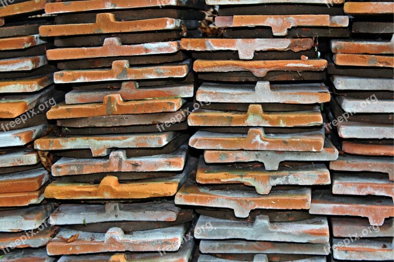 Roofing Stack Slabs Tile Free Photos