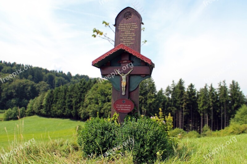 Wood Wayside Cross Cross Memorial War