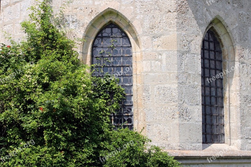 Window Pointed Arch Church Window Leaded Glass Old