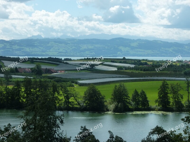 Landscape Lakes Orchards Growing Area Lake Constance