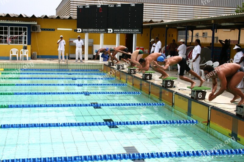 Competition Swimming Water Swimmer Athletes