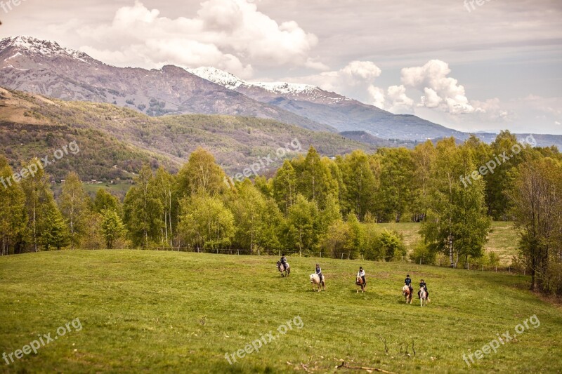 Riding Nature Animals Horses Italy