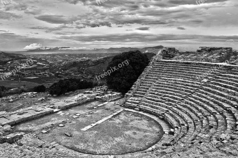 Segesta Teatro Sicily Free Photos