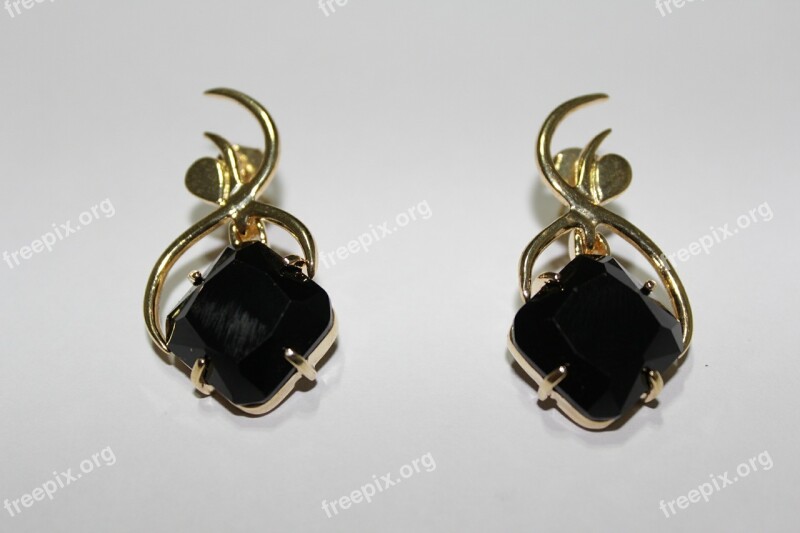 Jewel Earring Gold Free Photos