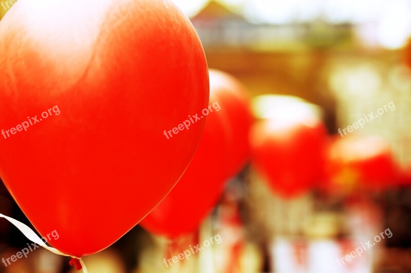 Balloon Red Party Celebration Colorful