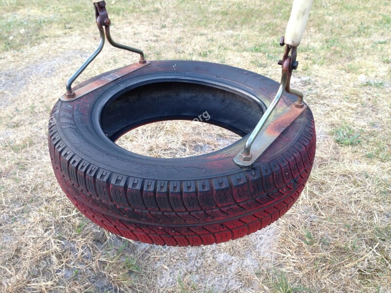 Swing Playground Tyre Play Childhood