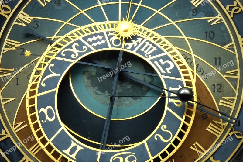 Astronomical Clock Prague Old Town Hall Czech Republic Free Photos