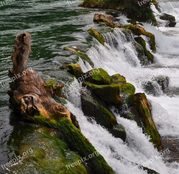 Waterfall Rhine Falls Rhine Schaffhausen Switzerland