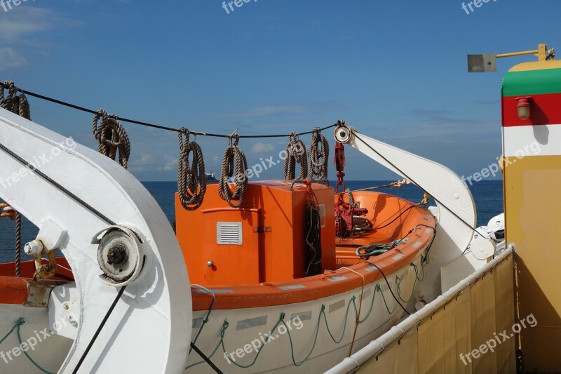 Lifeboat Ferry Ship Accessories Shipping Free Photos