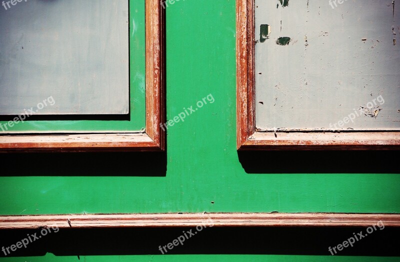 Door Green Texture Damaged Grunge