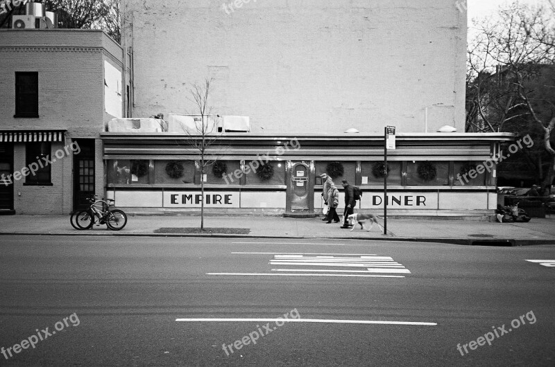 Empire Diner Diner Restaurant Exterior America