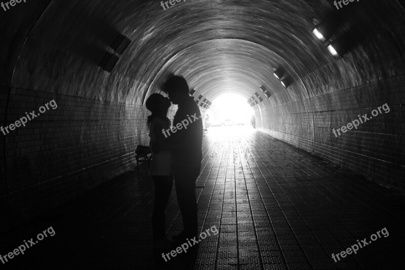 Kiss Backlight Tunnel Free Photos