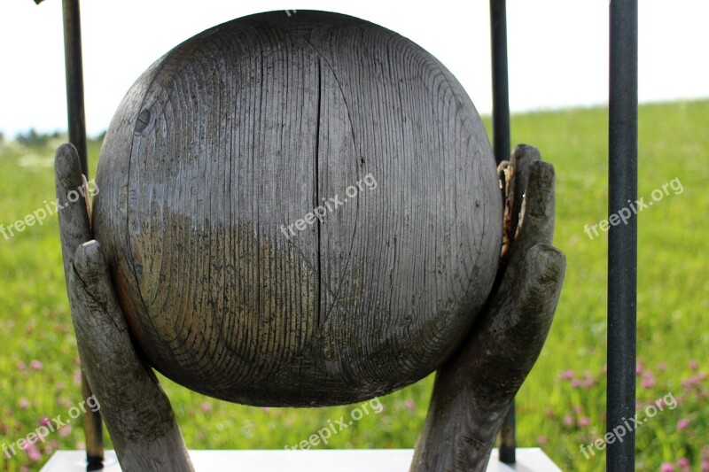 Symbol Ball Earth Globe Hands