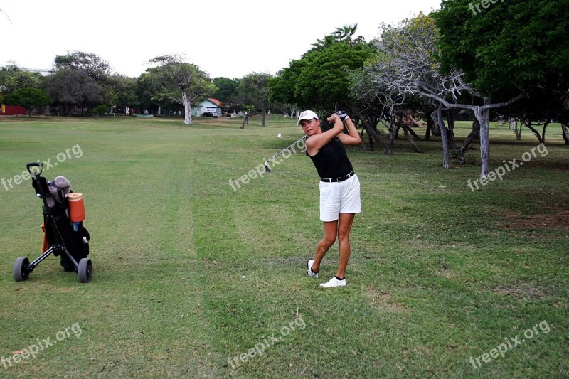 Golf Player Golf Golfing Sport Recreation