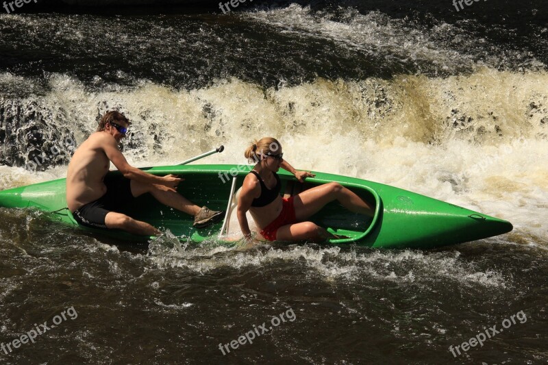 Rowboat Water Canoeing Upset Emotion