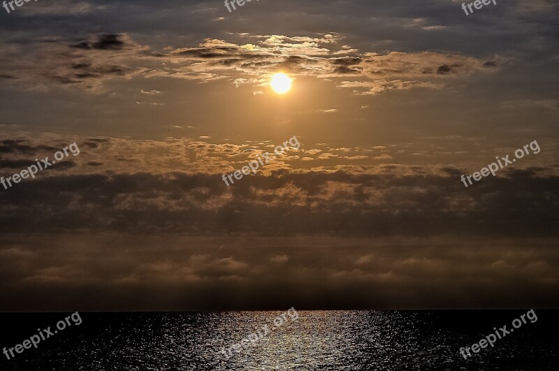 Cloudscape Sunset Sky Nature Summer