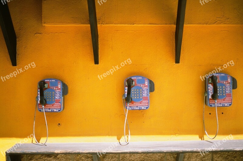 Telephones Call Center Public Phone Booth Phone