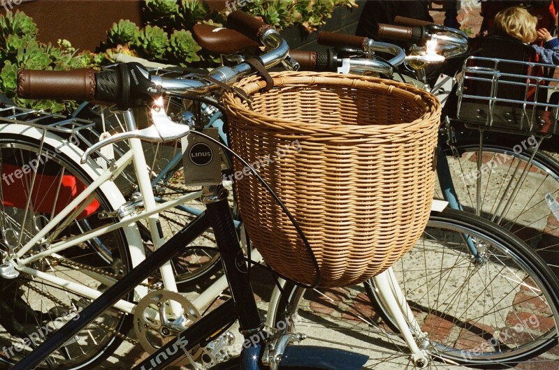 Basket Bicycle Bike Rattan Retro