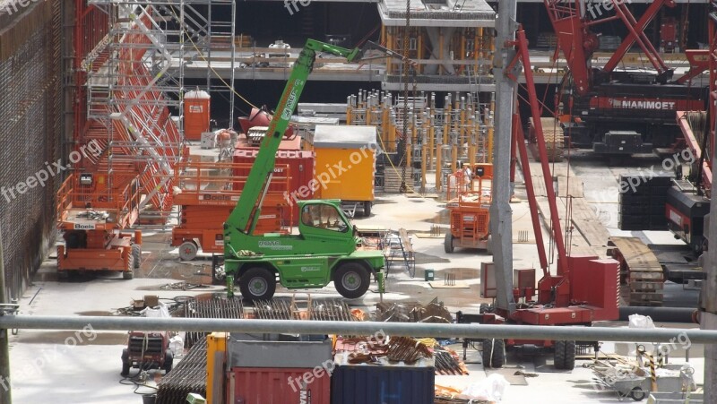 Construction Site Construction Machine Netherlands Free Photos