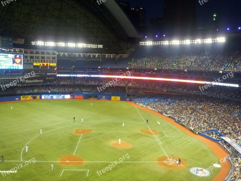 Baseball Stadium Dome Fans Sports