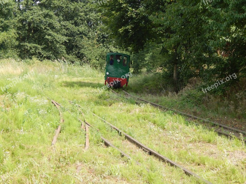 Narrow-gauge Railway Train Locomotive Historic Vehicle Rails